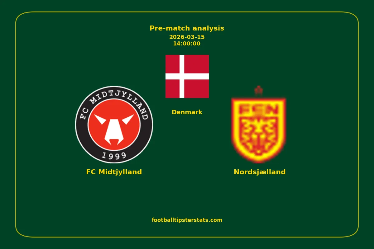 Pre-match analysis: FC Midtjylland vs Nordsjælland on 2026-03-15